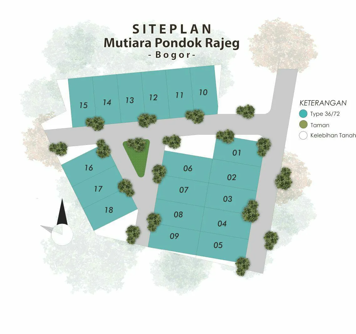 Cluster Mutiara Pondok Rajeg 4 siteplan cluster syariah mutiara pondok rajeg