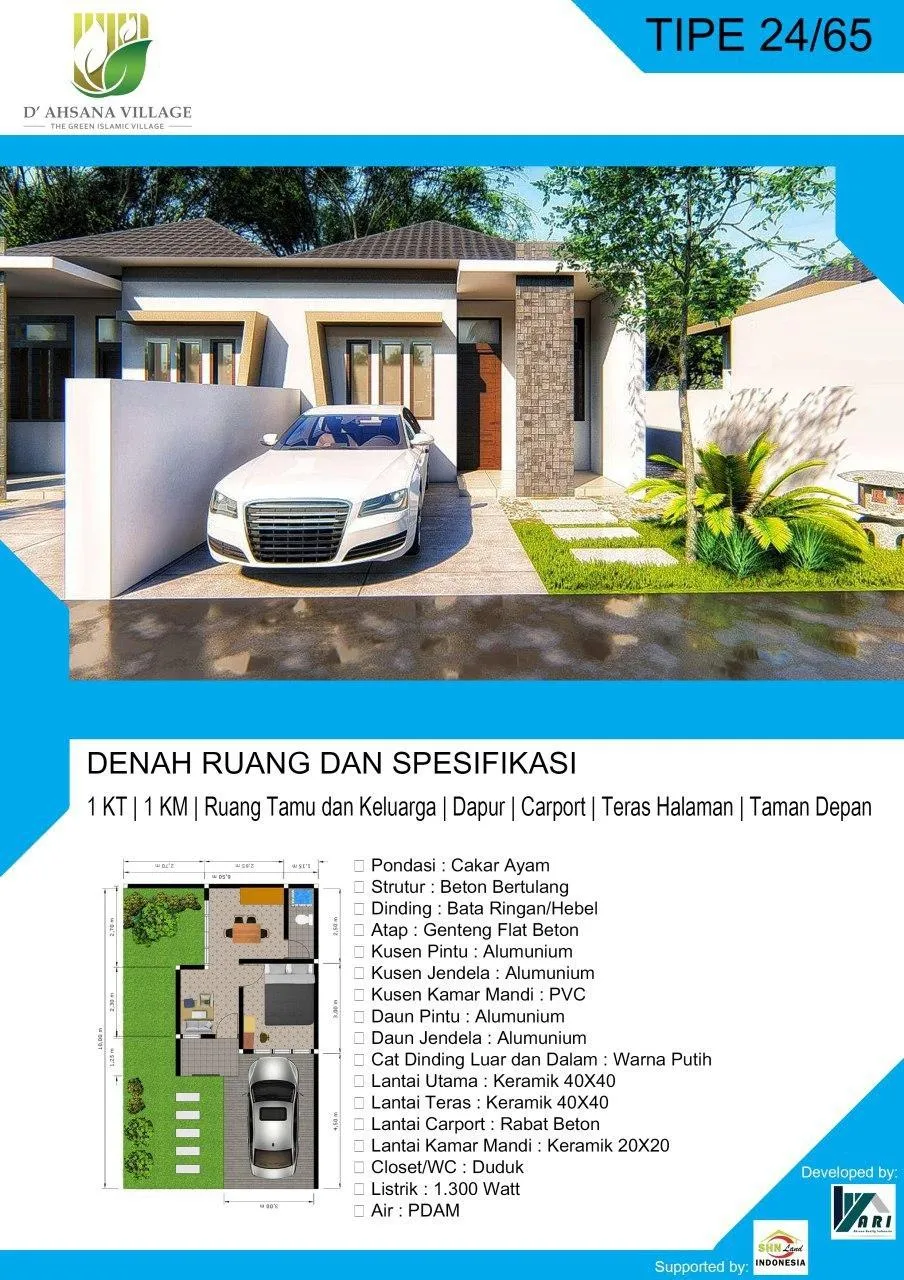 Terbatas...!!! Miliki Rumah Syariah di Kota Bogor Dengan Cicilan 2,5 Juta-an 4 type rumah syariah bogor 1