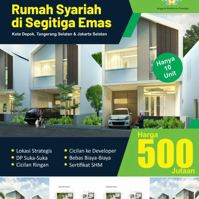 Anggrek Residence Cinangka – Hunian Premium di Kawasan Segitiga Emas Depok, Tangsel dan Jaksel 1