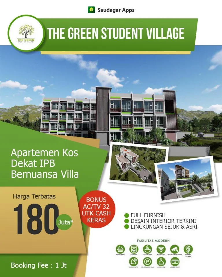 The Green Student Village – Apartemen Kost Syariah Dengan Nuansa Villa Dekat IPB 2 The Green Student Village – Apartemen Kost Syariah Dengan Nuansa Villa Dekat IPB 2