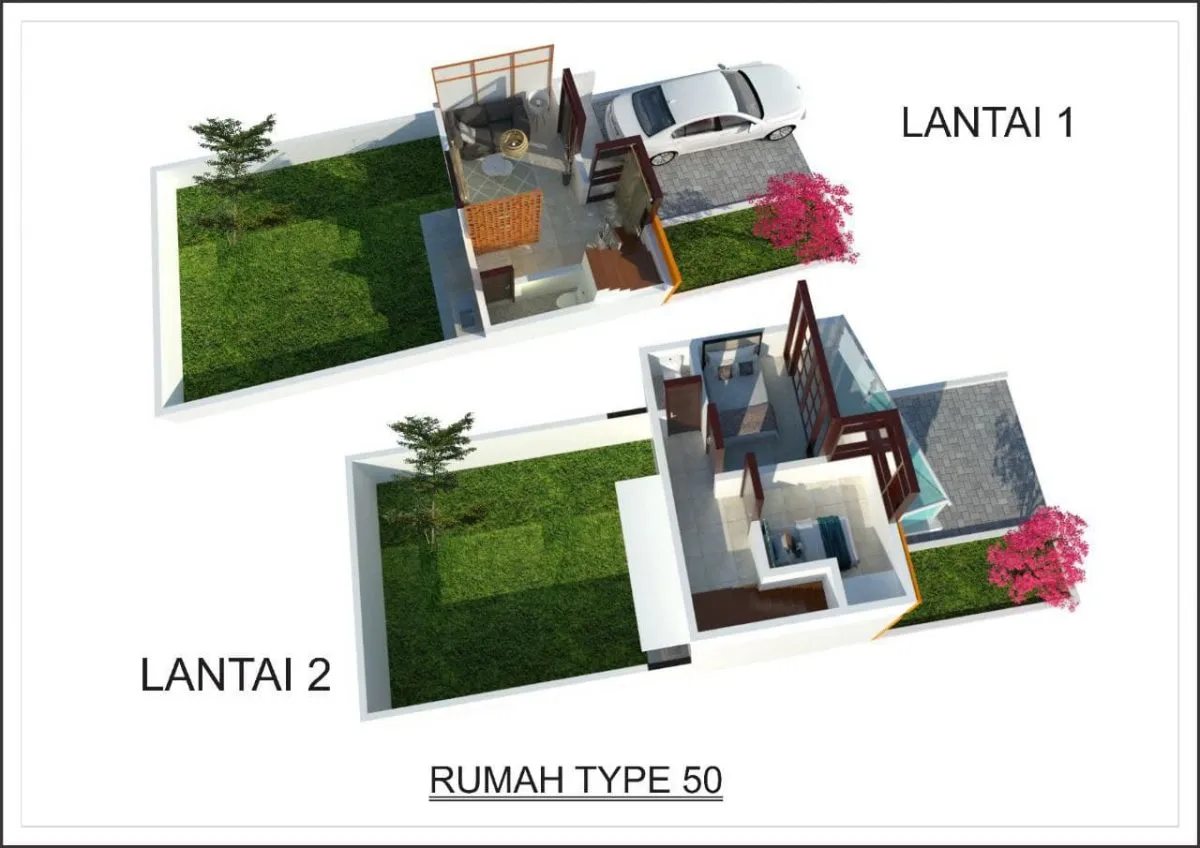 Ligar Villa's Dago - Rumah 2 Lantai Bergaya Korea di Kawasan Elit Awiligar Raya Bandung 3 rumah 2 lantai bandung