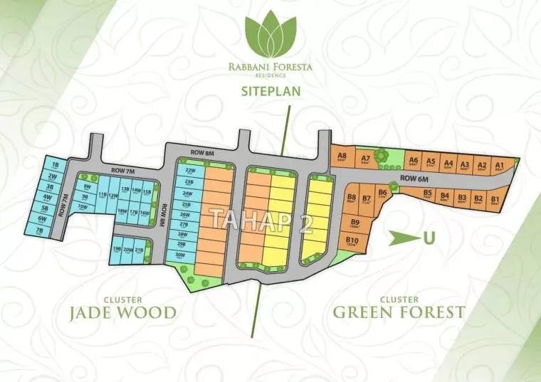 siteplan Cluster Green Forest
