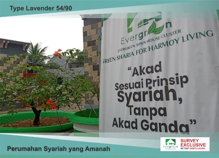 rumah syariah evergreen east cibubur