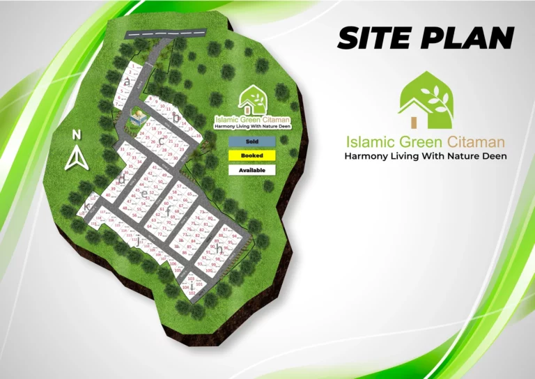 siteplan islamic green citaman bandung